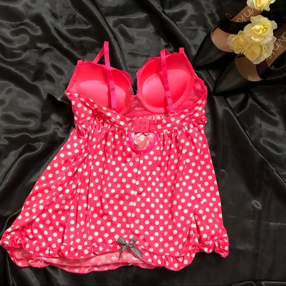 037 - Rene Rofe SEXY 2PC Lingerie Set Sz 6/8 M - Picture 2 of 10